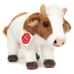 Cow Brown and White Standing 23cm Soft Toy