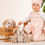 Teddy Hermann Dangling Rabbit 25cm Soft Toy holding