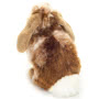 Teddy Hermann Dark Brown Sitting Bunny Soft Toy 20cm Back