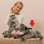 Teddy Hermann Donkey Lying 50 cm Soft Toy Insitu