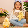 Teddy Hermann Franzi Chick soft toy 25cm insitu