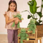 Teddy Hermann Frederik Frog 32cm Soft Toy In Situ