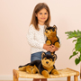 Teddy Hermann German Shepherd Lying 45cm Soft Toy Held