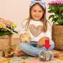 Teddy Hermann Grey Ram Rabbit 18 cm Soft Toy Insitu