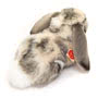 Teddy Hermann Grey & White Ram Rabbit Soft Toy 30 cm Back