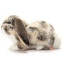 Teddy Hermann Grey & White Ram Rabbit Soft Toy 30 cm Side