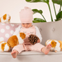Teddy Hermann Guinea Pig Gold & White 20 cm Soft Toy Insitu