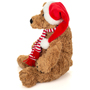 Teddy Hermann Howard Brown Christmas Bear 34cm Plush side view