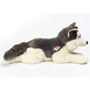 Teddy Hermann Husky Lying 60cm Plush Soft Toy side view