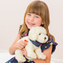 Teddy Hermann Labradoodle Sitting 28cm Soft Toy Holding