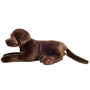 Teddy Hermann Labrador Chocolate Brown Lying 50cm side view