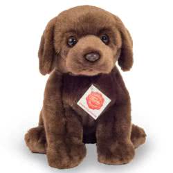 Labrador Sitting Dark Brown 25cm Soft Toy