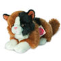 Teddy Hermann Lucky Cat Lying Plush Soft Toy front view