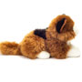 Teddy Hermann Lucky Cat Lying Plush Soft Toy side view