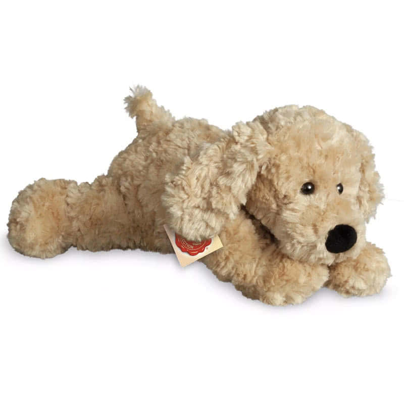 Teddy HermannLying Beige Dog Soft Toy 28cm