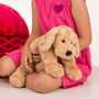 Teddy Hermann Lying Beige Dog Soft Toy 40cm lying