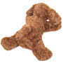 Teddy Hermann Lying Brown Dog Soft Toy 28cm Back