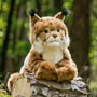 Teddy Hermann Lynx Lying 45cm Soft Toy Outside