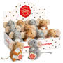 Teddy Hermann Mice 11cm Grey Mouse