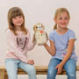 Teddy Hermann Owl Beige 20cm Soft Toy In Situ