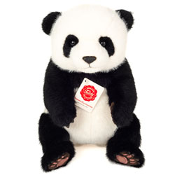 Teddy Hermann Panda Sitting 28cm coming with classic panda features with soft black and white fur.