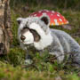 Teddy Hermann Raccoon 29cm Soft Toy Close