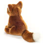 Teddy Hermann Reddish Brown Sitting Fox 20cm Soft Toy back view