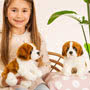 Teddy Hermann Saint Bernard Sitting Soft Toy 25cm Holding
