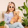 Teddy Hermann Sand Coloured Teddy 34cm Soft Toy holding