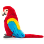 Teddy Hermann Scarlet Macaw Red 27cm Plush Toy side view