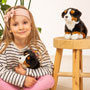 Teddy Hermann Bernese Mountain Dog 21cm Soft Toy holding