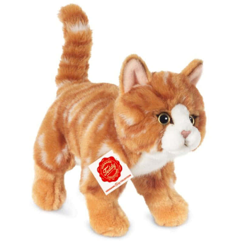 Teddy HermannStanding Red Tabby Cat Soft Toy 20cm