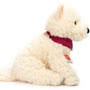 Teddy Hermann West Highland Terrier Sitting Soft Toy 30cm Side