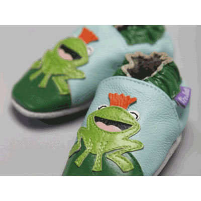 Baby Pre ShoesHoppy Frog Leather Shoes