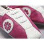 Pink Flowers Leather Shoes Small Image