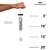 Woodstock Chakra Wind Chime Seven Stones Silver Length