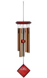 Woodstock Chimes of Mars Bronze..This musical wind chime comes with five bronze tubes and has a 
Cherrywood finish. It is crafted from original, innovative 
designs, these chimes are tuned to create the purest, most 
beautiful musical intervals, it is 