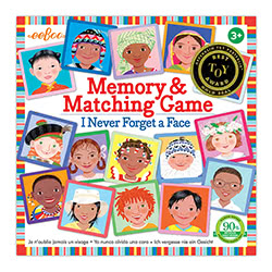 Eeboo Never Forget A Face Memory Game