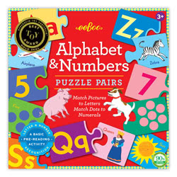 Alphabet Numbers Puzzle Pairs
