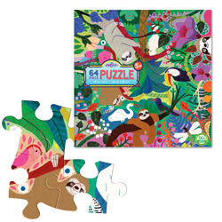 Eeboo Sloths At Play 64 Piece Puzzle