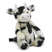 Baby Jellycat Cow and Calf Soft Toys and Books. Baby Safe.