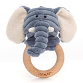 Baby Jellycat Elly and Elephant Soothers, Comforters, Rattles, Musical Pulls and Books. Baby Safe.