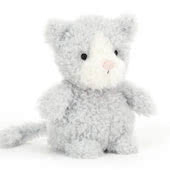 Baby Jellycat Kitten and Cat Soft Toys, Ring Rattles and Books. Baby Safe.