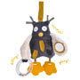 Moulin Roty Les Moustaches designs are a premiere baby and infant range. It includes soft toys, ring rattles, comforters, activity toys and soft balls, all coming with a cat theme, although owls have now been added..